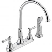 Delta Canada 2497LF - Cassidy™ Two Handle Kitchen Faucet with Spray