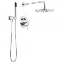 Delta Canada 342702 - Modern™ Monitor® 14 Series Shower with Raincan, Hand Shower & Rough Valve