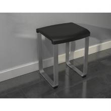 Fleurco Canada VPS3733-11-33 - VERITAS PREMIERE BATH STOOL / CHROME WITH BLACK SEAT