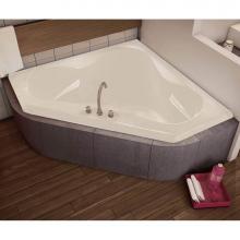 Maax Canada 100053-000-001-000 - Tryst 59.25 in. x 59.25 in. Corner Bathtub with Center Drain in White