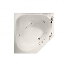 Maax Canada 100875-001-007 - Tandem 54.125 in. x 54.125 in. Corner Bathtub with Whirlpool System Without tiling flange, Center