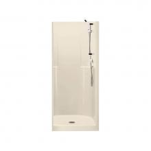 Maax Canada 100973-000-004 - Biarritz 85 35.625 in. x 34.875 in. x 75.5 in. 1-piece Shower with No Seat, Center Drain in Bone