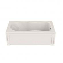 Maax Canada 101054-000-007-000 - Topaz 59.75 in. x 32.125 in. Alcove Bathtub with End Drain in Biscuit