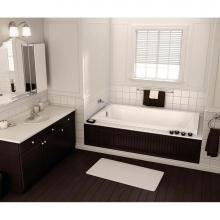 Maax Canada 101456-001-001-100 - Pose 59.875 in. x 29.875 in. Drop-in Bathtub with Whirlpool System End Drain in White