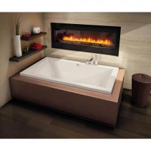 Maax Canada 102785-000-001-000 - Aiiki 72 in. x 42 in. Drop-in Bathtub with Center Drain in White