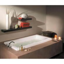 Maax Canada 102786-054-001-100 - Aiiki 72 in. x 36 in. Drop-in Bathtub with Hydrofeel System End Drain in White