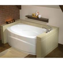 Maax Canada 102895-L-096-001 - Islander AFR 60 in. x 38 in. Alcove Bathtub with Combined Whirlpool/Aeroeffect System Left Drain i