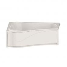 Maax Canada 102937-000-007-001 - Vichy ASY 59.875 in. x 42.875 in. Corner Bathtub with Left Drain in Biscuit