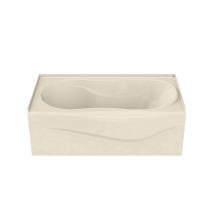 Maax Canada 102941-001-004-001 - Vichy 59.875 in. x 33.375 in. Alcove Bathtub with Whirlpool System Left Drain in Bone