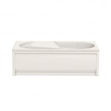 Maax Canada 102945-000-007-000 - Baccarat 71.5 in. x 35.625 in. Alcove Bathtub with End Drain in Biscuit