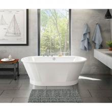 Maax Canada 103903-000-002-100 - Brioso 66 in. x 36 in. Freestanding Bathtub with Center Drain in White