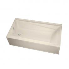 Maax Canada 105511-000-004-002 - Exhibit IFS AFR 59.75 in. x 30 in. Alcove Bathtub with Right Drain in Bone