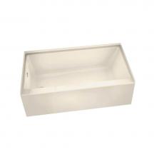 Maax Canada 105815-000-004-002 - Rubix 59.75 in. x 30 in. Alcove Bathtub with Right Drain in Bone