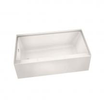 Maax Canada 105815-000-007-001 - Rubix 59.75 in. x 30 in. Alcove Bathtub with Left Drain in Biscuit