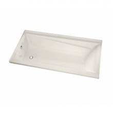 Maax Canada 106171-002-007-101 - Exhibit IF 59.875 in. x 36 in. Alcove Bathtub with Left Drain in Biscuit