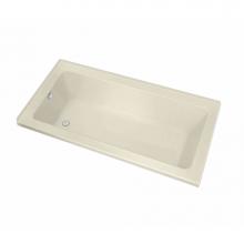 Maax Canada 106199-L-001-004 - Pose IF 59.625 in. x 29.875 in. Corner Bathtub with Whirlpool System Left Drain in Bone