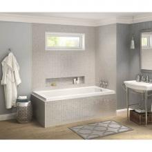 Maax Canada 106200-L-000-001 - Pose IF 59.625 in. x 29.875 in. Corner Bathtub with Left Drain in White