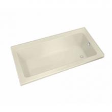 Maax Canada 106200-L-103-004 - Pose IF 59.625 in. x 29.875 in. Corner Bathtub with Aeroeffect System Left Drain in Bone