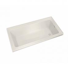 Maax Canada 106212-L-103-007 - Pose IF 71.5 in. x 35.375 in. Corner Bathtub with Aeroeffect System Left Drain in Biscuit