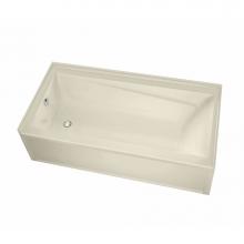 Maax Canada 106232-L-103-004 - Exhibit IFS AFR DTF 59.875 in. x 42 in. Alcove Bathtub with Aeroeffect System Left Drain in Bone