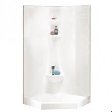 Neptune Entrepreneur Canada 220166-000-001-000 - Saturne shower 38x38 1 Piece, Neo-angle, White SA38