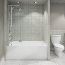 Neptune Entrepreneur Canada 220191-110-001 JD/RS - PIA bathtub 30x60 with Tiling Flange and Skirt, Right drain, Activ-Air PIA3060 BJD A