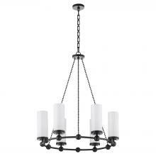 Quorum 667-6-59 - Lee BLVD 2.0 6 Light Chandelier, Matte Black