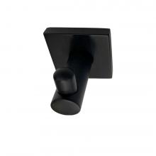 HOMEnhancements 20988 - Square Style Robe Hook - Matte Black(US19)