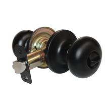 HOMEnhancements 20493 - Mushroom Entry Knob, Matte Black (US19)