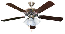 HOMEnhancements 18662 - 52' 5-Blade NK Fan W/White 4-Light Kit(4x9.5W LED 3000K)