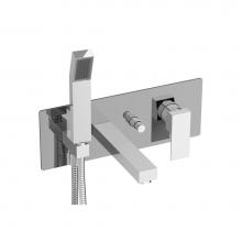 BARiL T05-2001-PB-NN-175 - Trim only for pressure balanced wall-mounted tub faucet with hand shower