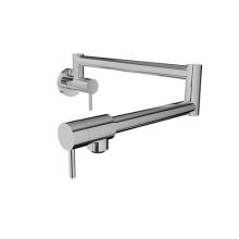 BARiL CUI-4295-00L-BB-150 - Single Hole Wall-Mounted Pot Filler With Two Handles