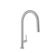 BARiL CUI-9335-02L-BB-175 - High Single Hole Kitchen Faucet With 2-Function Pull-Down Spray