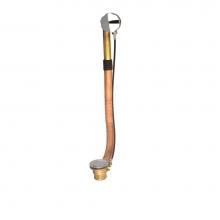 BARiL REN-2007-10-BB - Turn Control Cable-Operated Brass Bath Waste And Overflow Drain