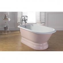 Cheviot Products Canada 2176-WW - Trad Tub W/ Ped, 68'', White, Wall Holes