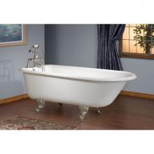 Cheviot Products Canada 2105-WW-8-PN - TRADITIONAL Cast Iron Bathtub with Faucet Holes