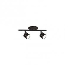 Kuzco TR10015-BZ - Modern Led Fixed Track Fixture With Two Die Cast Aluminum Heads And Frosted Glass Diffusers. Each