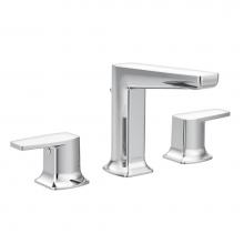 Moen Canada TS8002 - Via 8 in. Widespread 2-Handle Low-Arc Bathroom Faucet Trim Kit in Chrome (Valve Not Included)