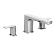 Moen Canada T935 - Rizon Chrome Two-Handle Low Arc Roman Tub Faucet