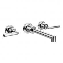 Moen Canada TS43003 - Arris Chrome Two-Handle Wall Mount Bathroom Faucet