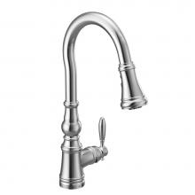 Moen Canada S73004 - Weymouth Chrome One-Handle High Arc Pulldown Kitchen Faucet