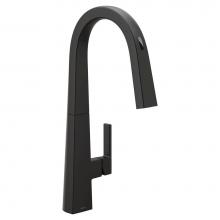 Moen Canada S75005EVBL - Nio Matte Black One-Handle High Arc Pulldown Kitchen Faucet