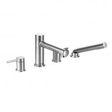 Moen Canada T394 - Align Chrome Two-Handle Diverter Roman Tub Faucet Includes Hand Shower