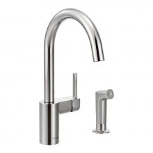 Moen Canada 7165 - Align Chrome One-Handle High Arc Kitchen Faucet