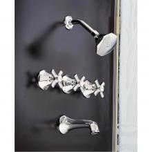 Strom Living P0160C - Chrome Mississippi Tub &amp; Shower Set