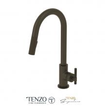 Tenzo BE130-C-MB - Single-Handle Kitchen Faucet Bellacio With Pull-Down & 2-Function Hand Shower Matte Black