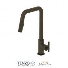 Tenzo BE131-C-MB - Single-Handle Kitchen Faucet Bellacio With Pull-Down & 2-Function Hand Shower Matte Black