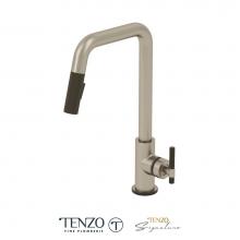 Tenzo BE131-C-SS-MB - Single-Handle Kitchen Faucet Bellacio With Pull-Down & 2-Function Hand Shower Stainless Steel