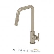 Tenzo BE131-C-SS - Single-Handle Kitchen Faucet Bellacio With Pull-Down & 2-Function Hand Shower Stainless Steel