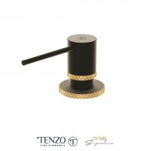 Tenzo SD-BE-01-C-MB-BG - Soap Dispenser Bellacio Matte Black / Brushed Gold